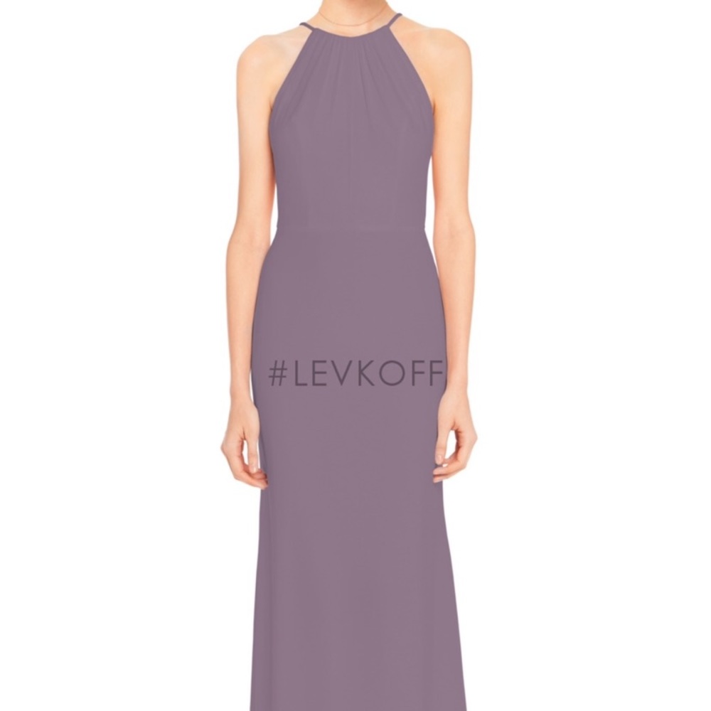 Bill Levkoff Chiffon Halter Dress - NWT - size 8